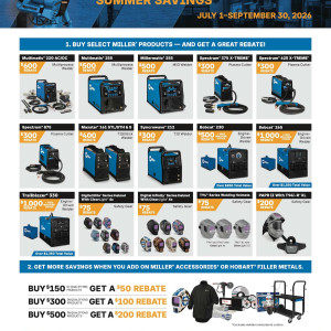 Miller Build with Blue Summer Savings: Rebates End September 30