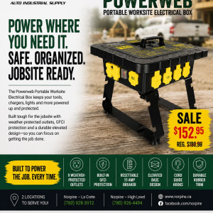 Powerweb Portable Worksite Electrical Box