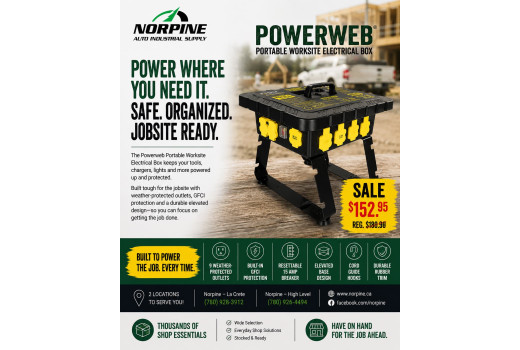 Powerweb Portable Worksite Electrical Box