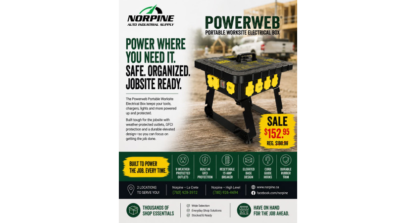 Powerweb Portable Worksite Electrical Box